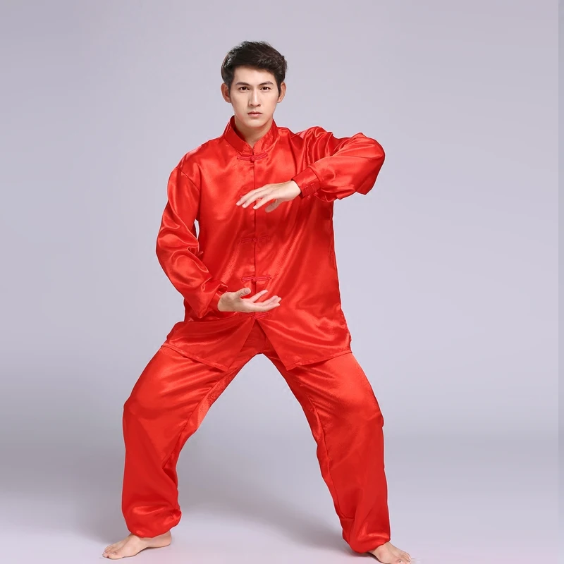 Унисекс Wushu Одежда Боевые искусства искусственный кунг фу костюм для мужчин Тай