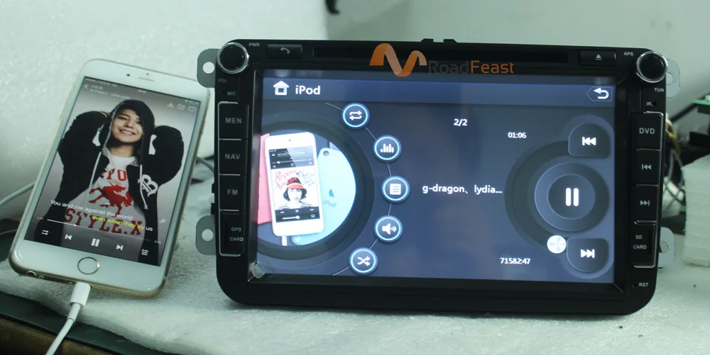 Автомобильный DVD RoadRision 2 DIN для VW JETTA GOLF MK5 MK6 GTI PASSAT B6 POLO SKODA Fabia gps навигация Радио USB/SD PC карта