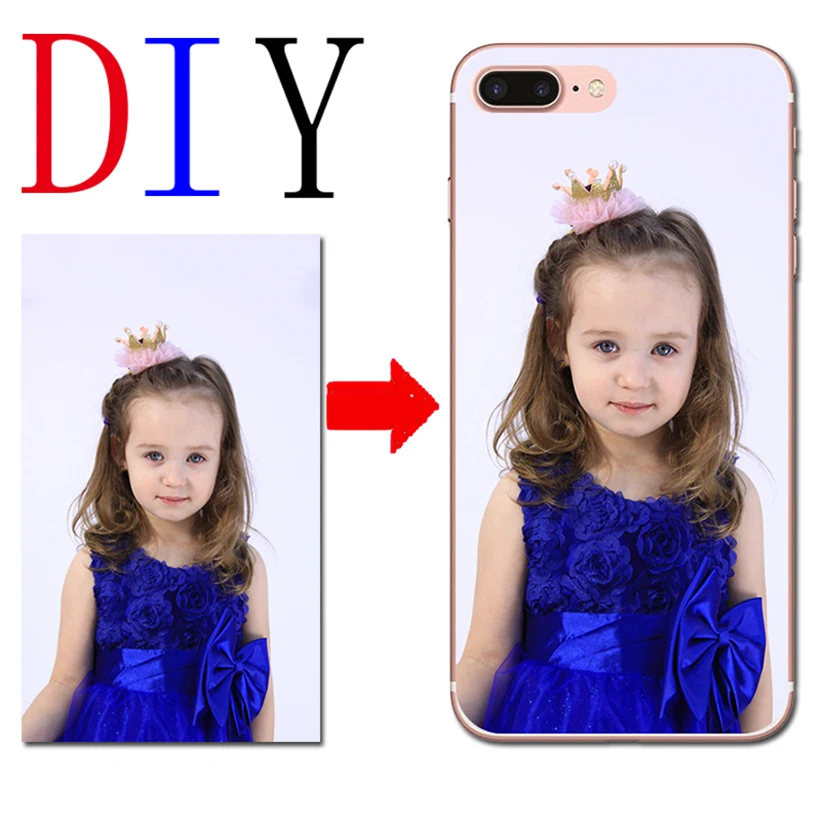 Индивидуальный OEM DIY фото для ZTE Blade V7 Lite чехол телефона Axon 7 A2017 / Mini A1 C880U мягкий из
