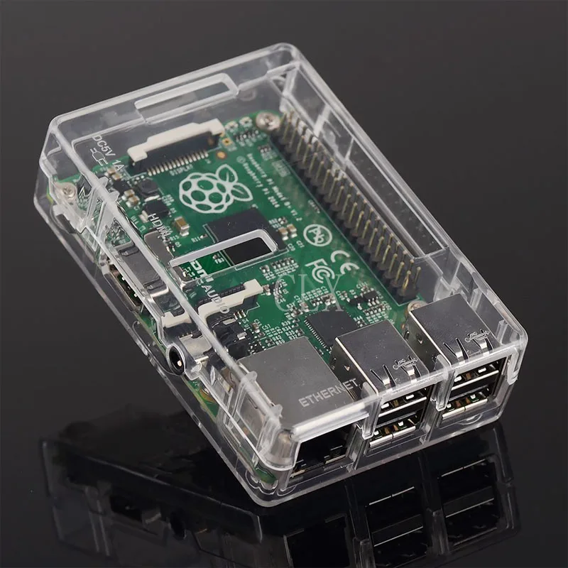 Raspberry Pi 3 Model B +(plus) ABS чехол прозрачный корпус корпуса для 3/2 | Компьютеры и офис