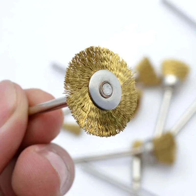 Набор щеток для дрели комплект из 10 насадок проволоки нержавеющей стали шлифовки