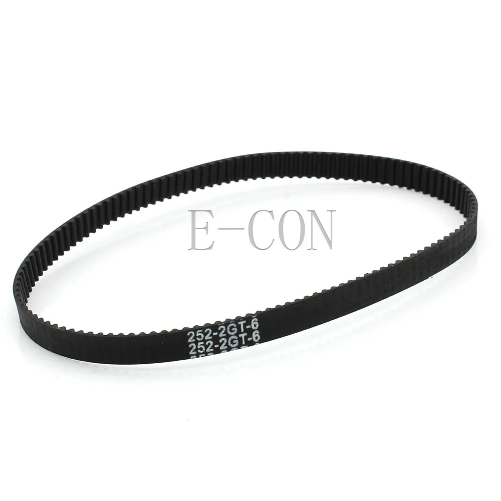 

Ремень ГРМ 5 шт./лот 252-GT2, Ширина ремня ГРМ 6 мм GT2, резиновая Стекловолоконная внутренняя длина 252 мм, 126 зубьев для шкива ГРМ GT2