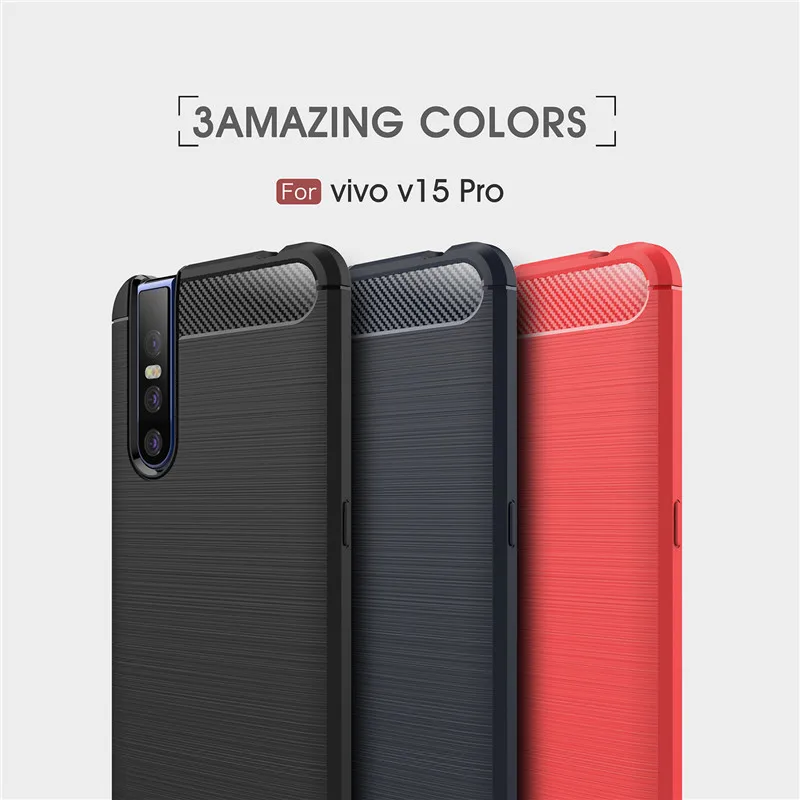 ДЛЯ Vivo V15 Pro Чехол для телефона 6 39 дюймов роскошный Мягкий ТПУ силиконовый Полный