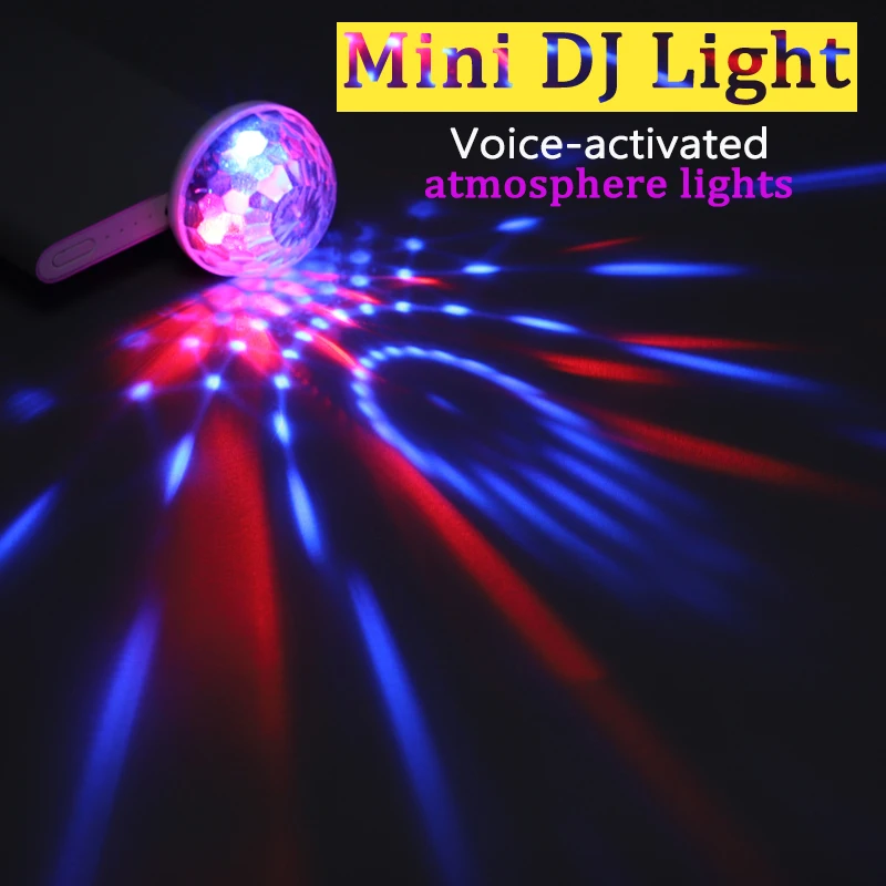 LDRIVE 1 шт. водить автомобиль USB атмосферный свет DJ RGB мини красочная музыкальная