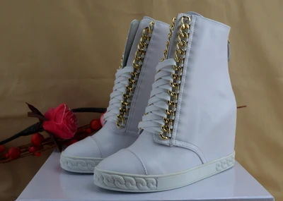 Zapatillas/теплые зимние ботинки женская модная обувь увеличивающая рост