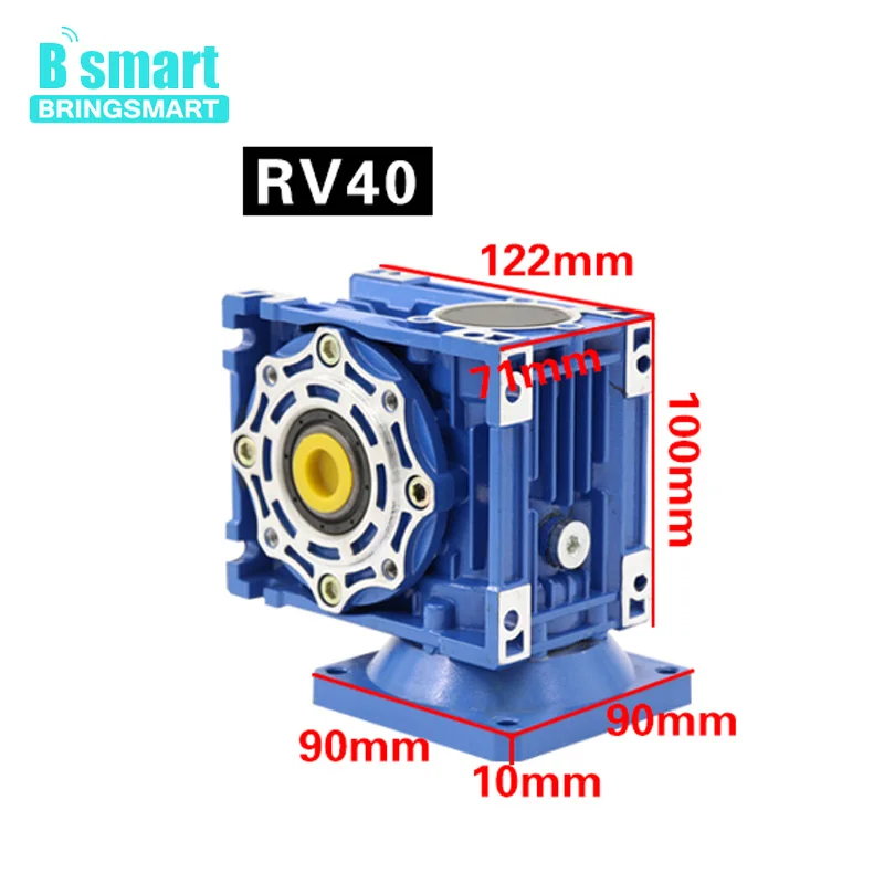 Фото Bringsmart 120 Вт червячный мотор редуктор 220 В AC с высоким крутящим моментом Bringsmart 120 Вт червячный мотор редуктор 220 В AC с высоким крутящим моментом