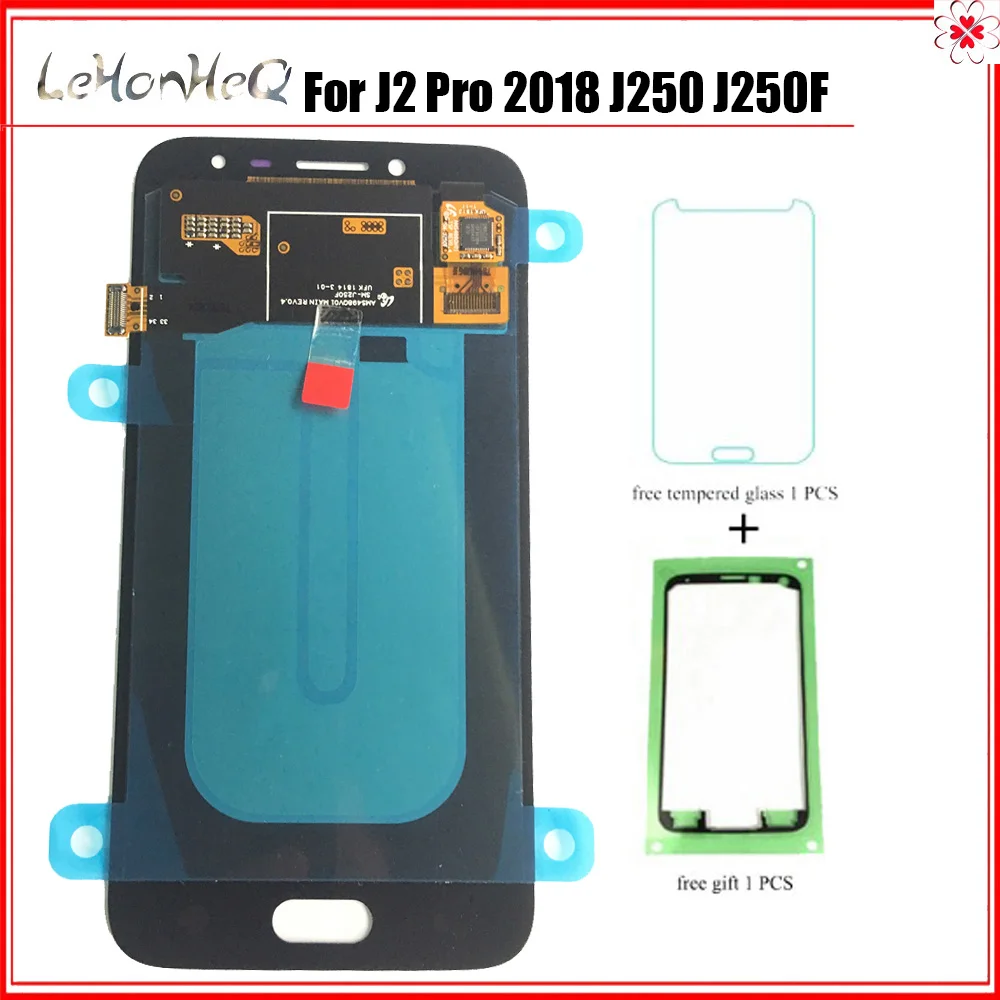 100% оригинал J250 Amoled lcd для samsung Galaxy J2 pro 2018 J250F дисплей кодирующий преобразователь