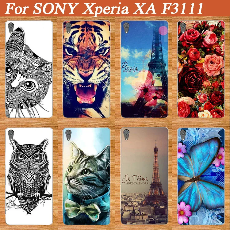 Чехол для SONY Xperia XA F3111 F3113 F3115 мягкий чехол из ТПУ блестящий красочный с принтом