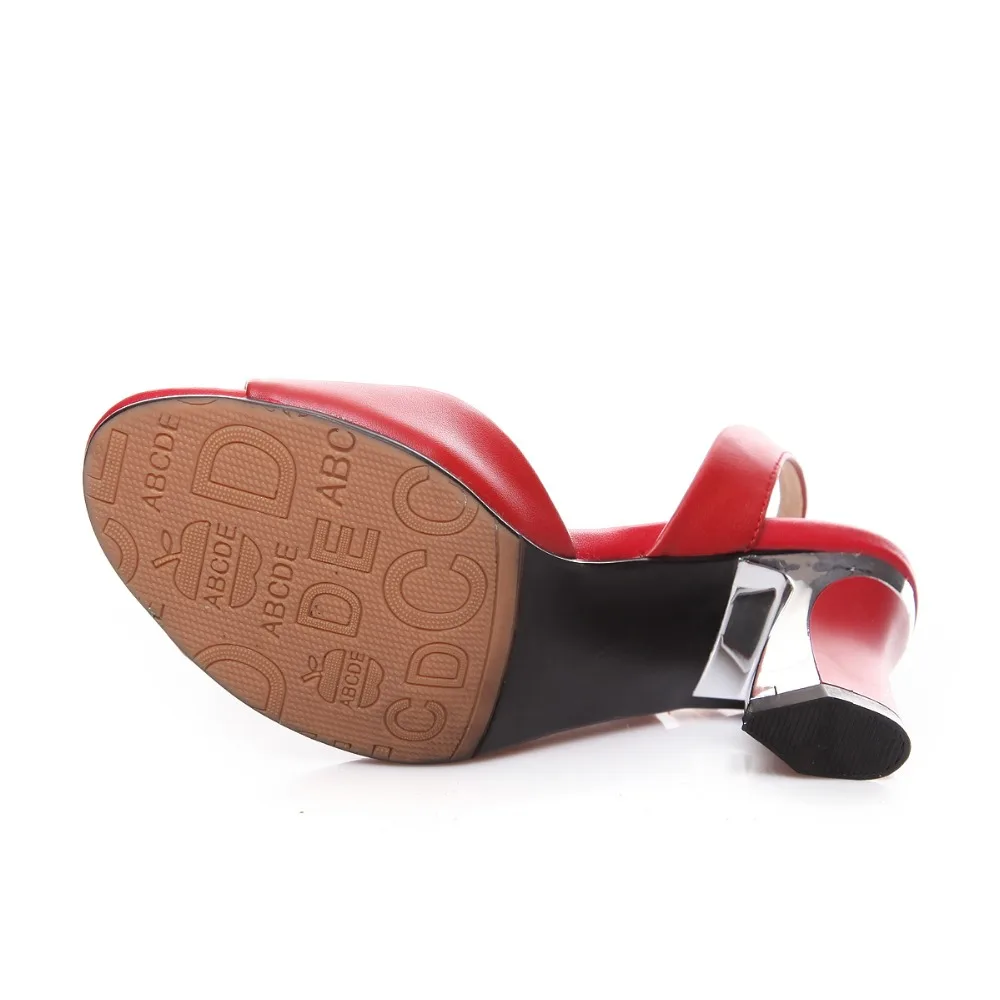 PQECFS/женские босоножки на высоком каблуке из натуральной кожи высокого качества