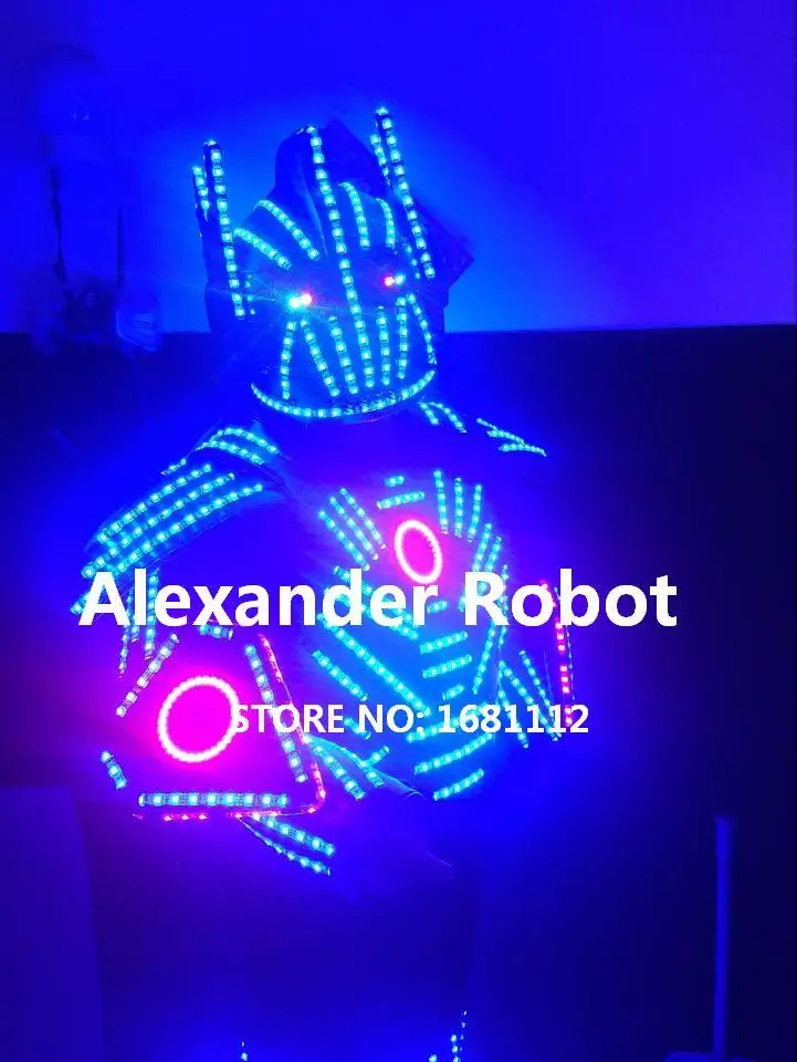 Светодиодный костюм/светодиодная одежда/Светлые Костюмы/фотосессия/робот