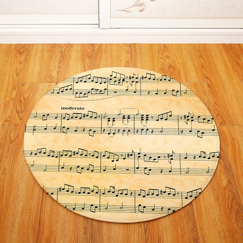 Note Key круглый ковер Детская игровая палатка гимнастический коврик спальня