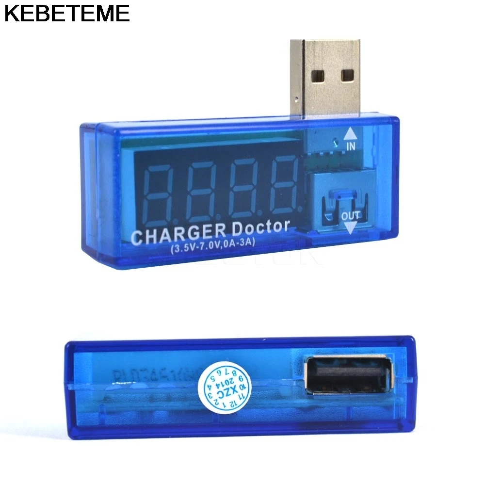 Цифровой USB вольтметр тестер мини амперметр детектор напряжения тока измеритель