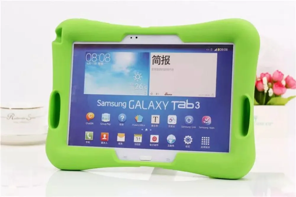 Чехол для Samsung Galaxy Tab 4 10,1 T530 531 T535/Lenovo Tab 3 10,1 P5200 P5210 P5220 мягкая силиконовая подставка для детей противоударный чехол для планшета
