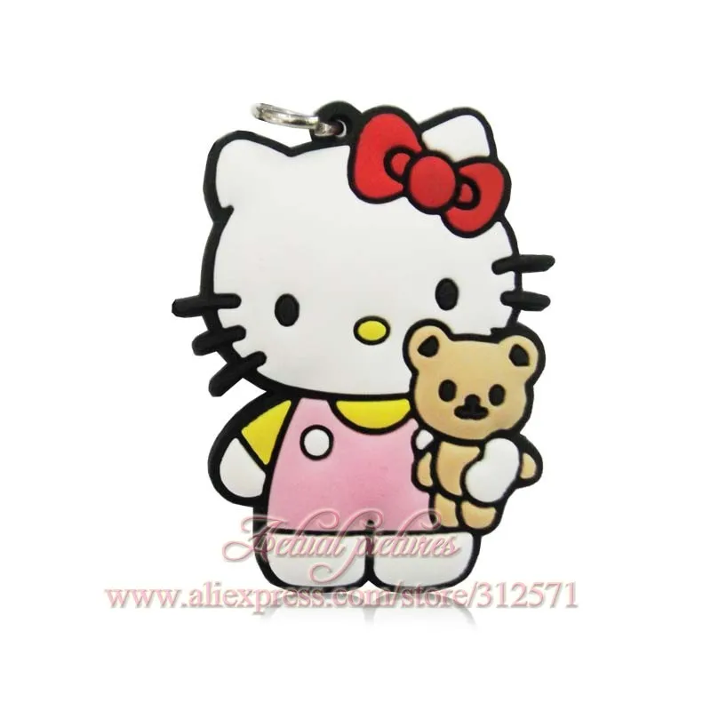 Новые высококачественные подвески для телефона hello kitty KT cat, подарки, подходят для брелоков, подвески, ожерелья, аксессуары для путешествий, Детские вечерние подарки - Цвет: 7305 01