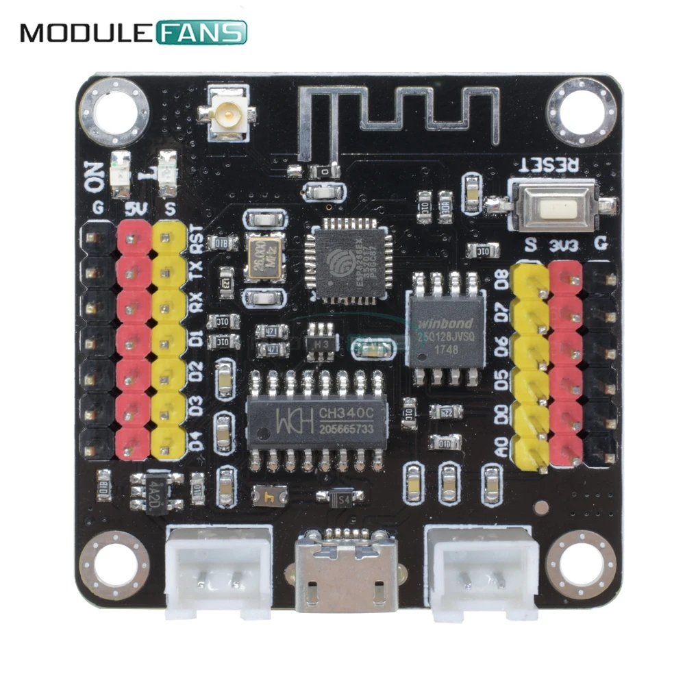 Сильный серии ESP8266 CH340 CH340G Micro USB 5V 3,3 V Wi-Fi беспроводной модуль Wifi сети для Arduino IDE/SATA Nodemcu антенна 32-разрядная