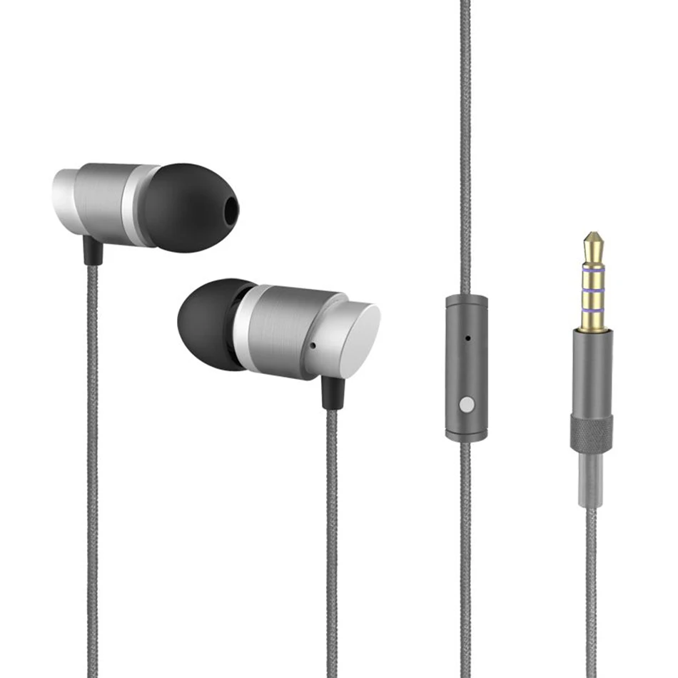 Новое поступление из чистого хлопка Проводные вставные наушники с микрофоном