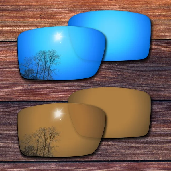 Blue and Bronze Gold OOWLIT поляризованные Сменные линзы для-солнцезащитные очки Oakley Gascan солнцезащитные очки с оправой-сорта - Цвет линз: Blue and Bronze Gold