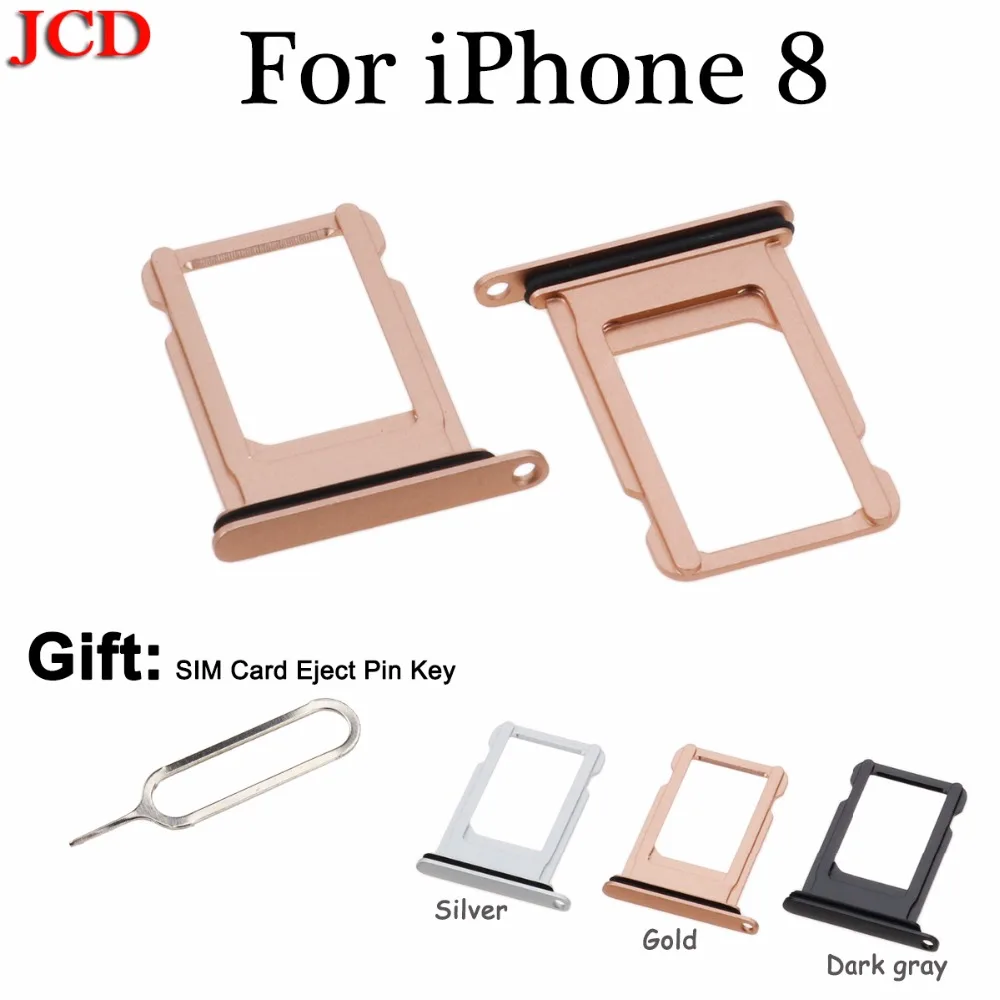 JCD новый лоток для Nano SIM карты держатель слота Замена Apple iphone 8 извлечение в подарок
