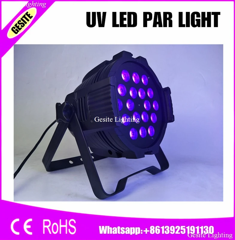 УФ-светильник заливающего света 18x12 Вт УФ LED par64 Светодиодный прожектор dj