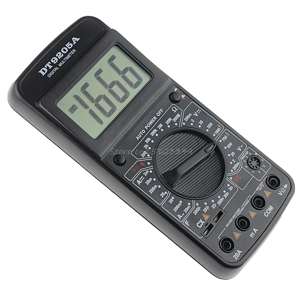 DT9205A Цифровой мультиметр AC/DC Вольтметр Амперметр Сопротивление измеритель емкости тестер инструменты Прямая поставка