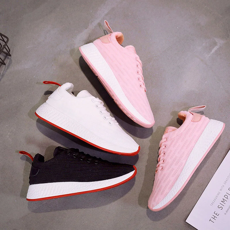 2019 New Arrival Harajuku Sneakers Female Shoes Casual Stylish Mesh Breathable Women | Обувь