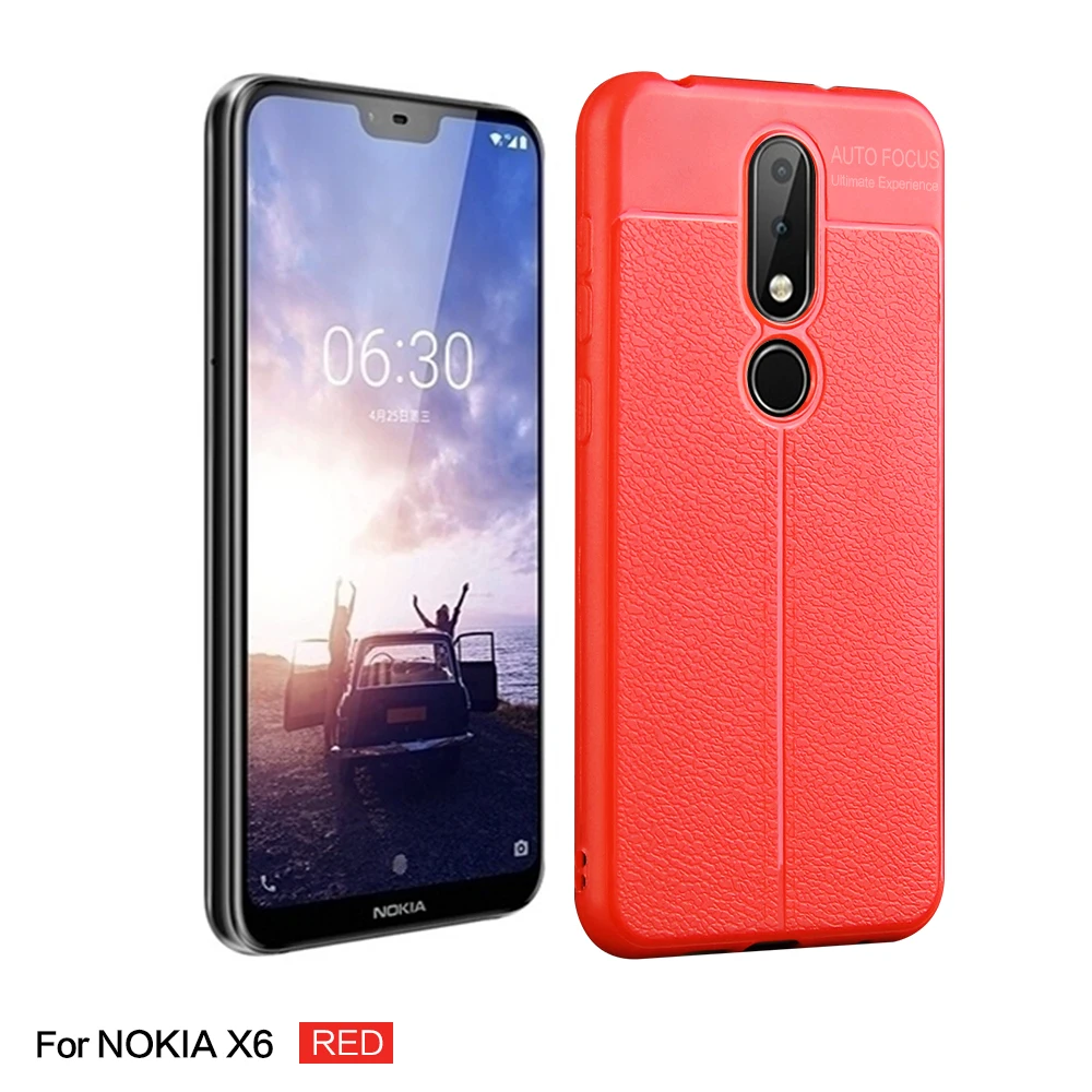 Роскошные Dermatoglyph телефона для Nokia X6 ТПУ Мягкий силиконовый чехол назад чехлы