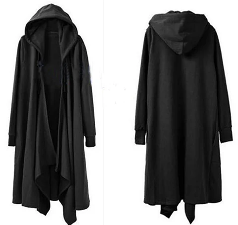 Новая мужская одежда S ~ 5XL большой размер GD с капюшоном плащ кардиган накидка
