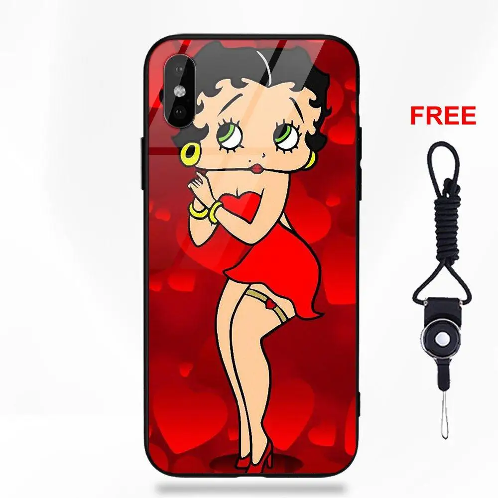 Vvcqod Сексуальная мультфильм девушка Бетти Буп для Apple iPhone 5 5C 5S SE 6 S 7 8 плюс X XS Max XR