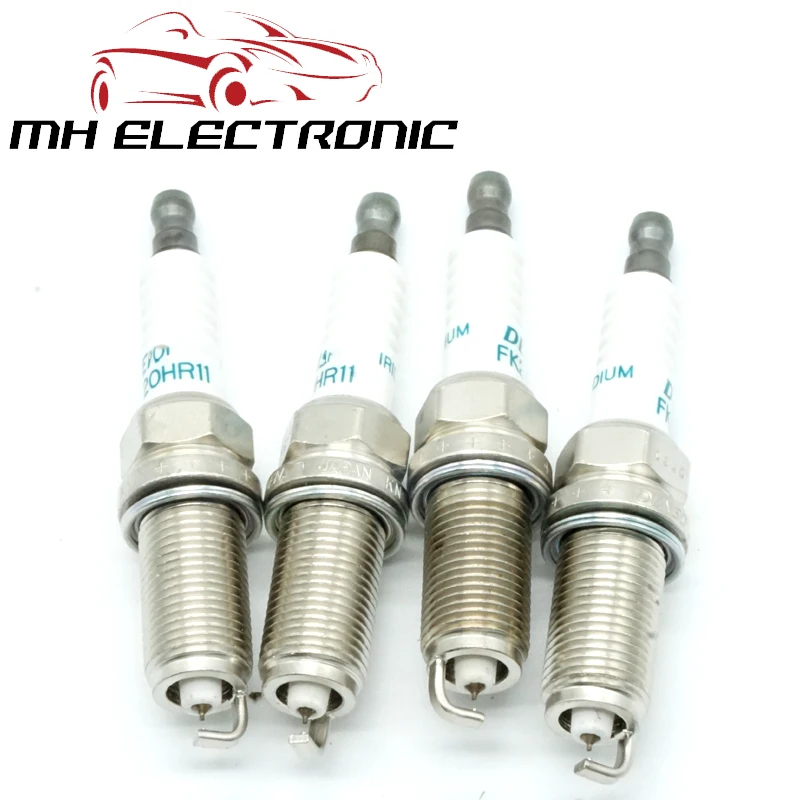 MH ELECTRONIC 4 шт./лот 90919 01247 FK20HR11 Свеча зажигания для TOYOTA VITZ RACTIS IST SIENTA COROLLA AURIS CAMRY LEXUS RAV4