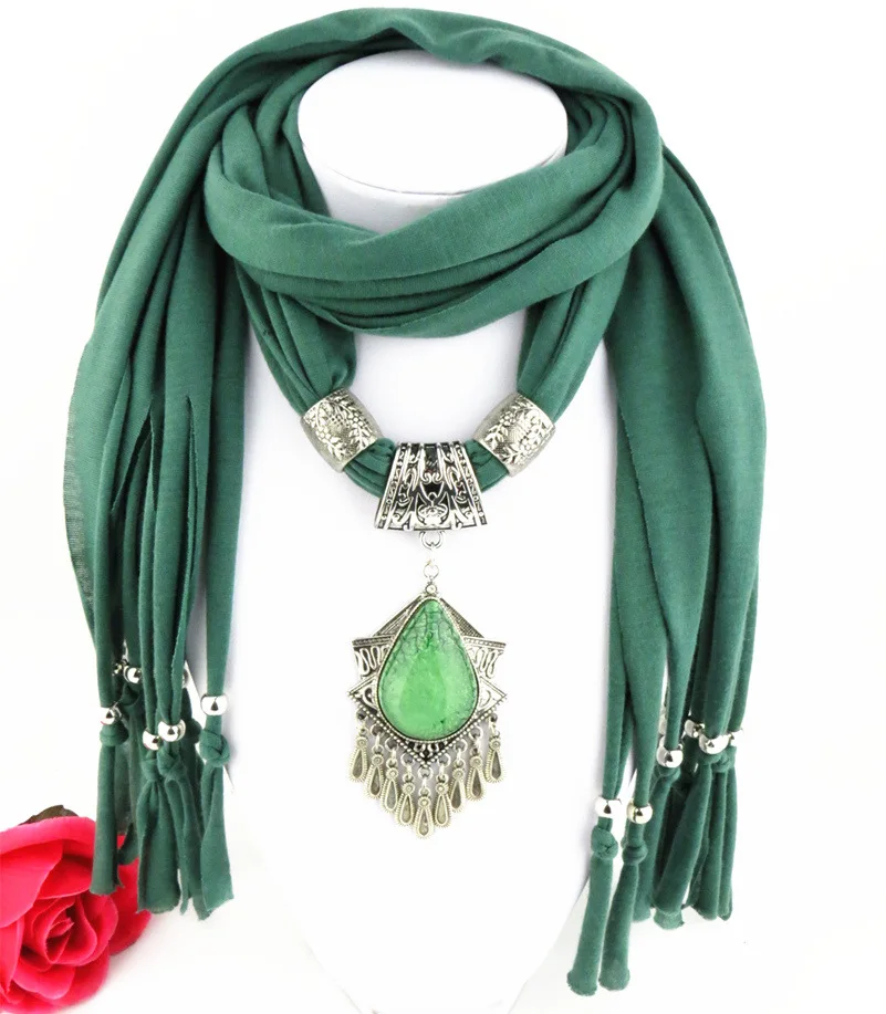 Новый дизайн подвеска в виде капель воды ювелирные изделия шарф для женщин