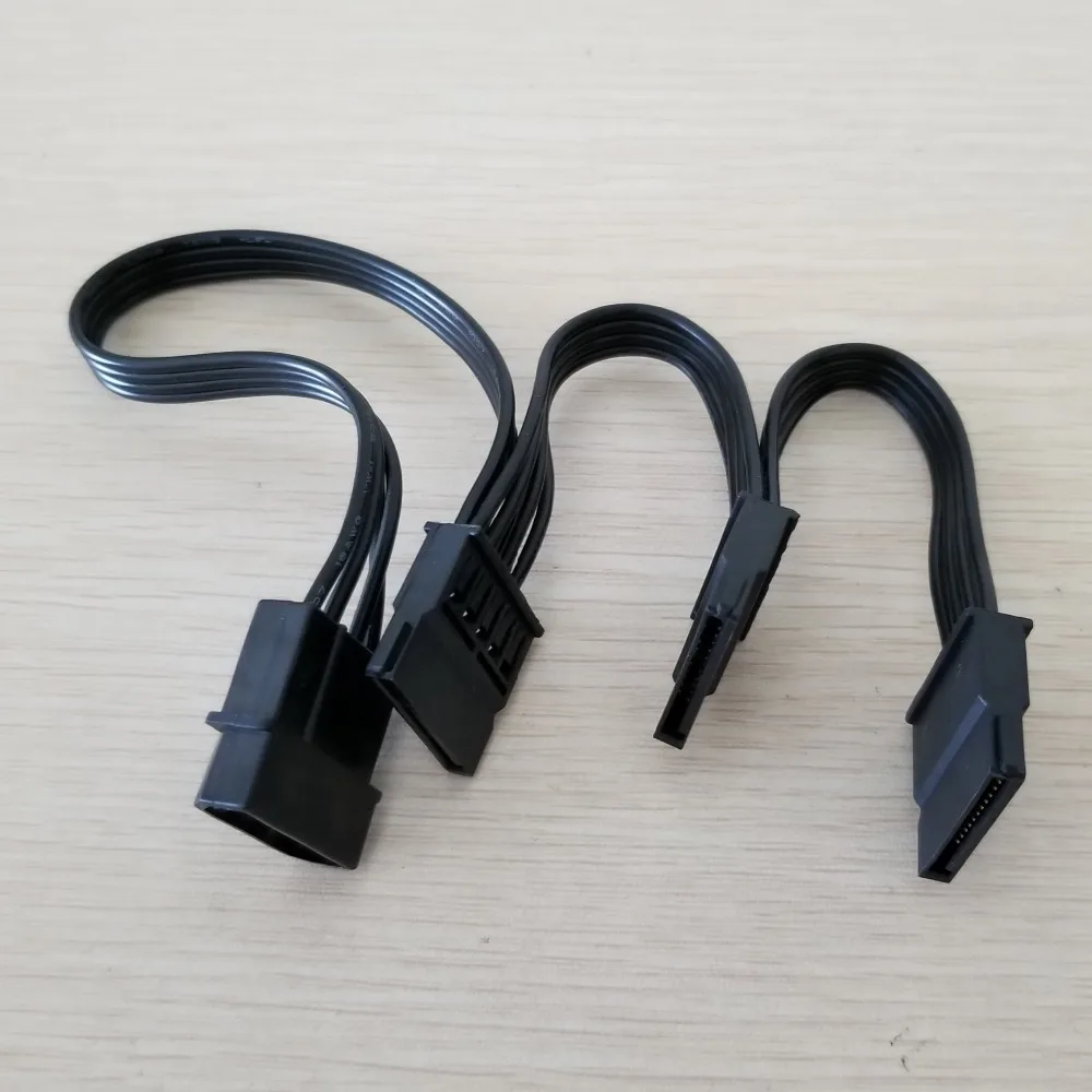 Кабель питания IDE Molex с 4 контактами на 3 порта шнур 15 контактов SATA провод 18AWG для