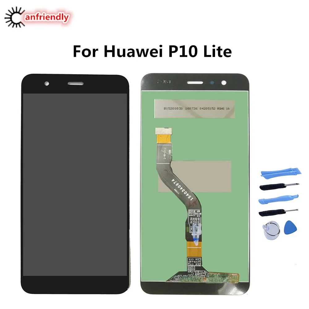 ЖК дисплей и дигитайзер сенсорного экрана в сборе для Huawei P10 Lite WAS L03T LX1 LX1A LX2 LX2J LX3 P