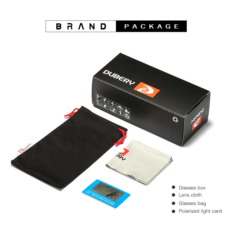 Dubery Марка Дизайн поляризованные солнцезащитные очки Для мужчин водительские