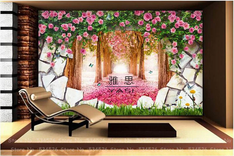 Фотообои с пейзажем обои для рабочего стола 3d настенная бумага сказочный фон