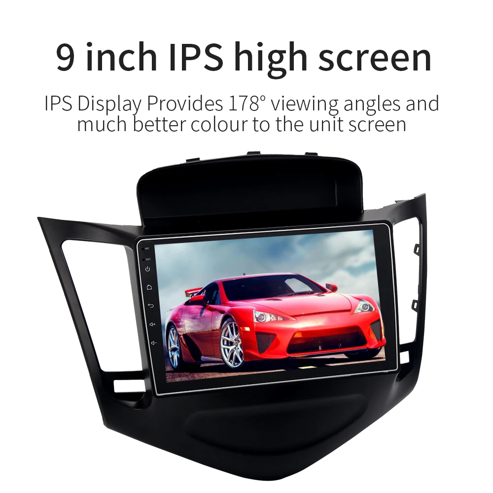 " Автомагнитола Android 9,0 для Chevrolet Cruze мультимедиа 2008 2009 2010 2011 поддержка gps Рулевое колесо управление 4G Lte