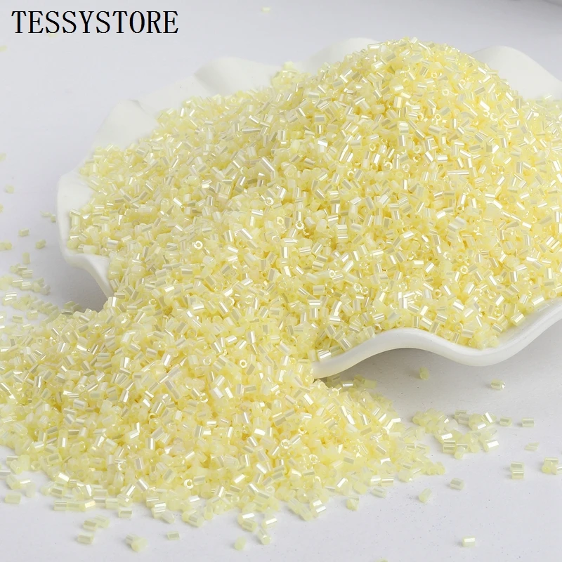 Длинные бусины кремового цвета для изготовления ювелирных изделий 700 шт./лот 2x3 мм