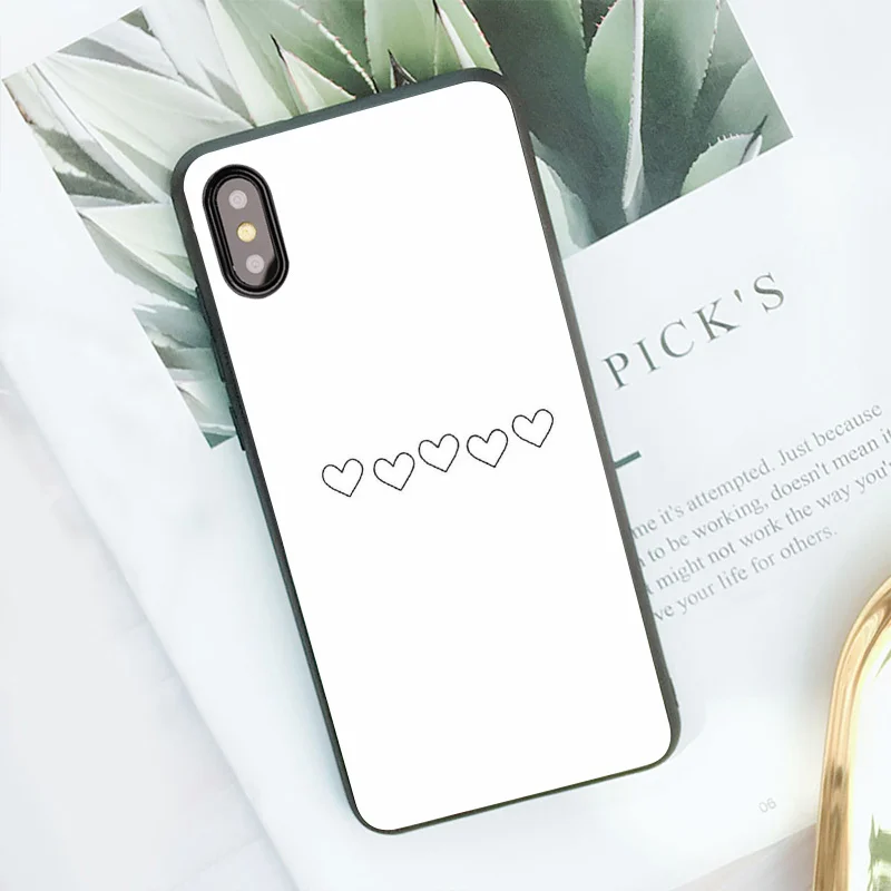 Чехол для iPhone 8 Plus чехол 6 6S 7 X Xs Max XR черный бант цвет столкновение Кошка милый