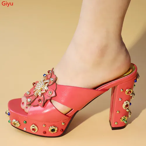

doershow Wholesale African Designer Shoes Women Fashhion Hot Style African Sandals Shoes Pumps For Wedding!SGF1-10