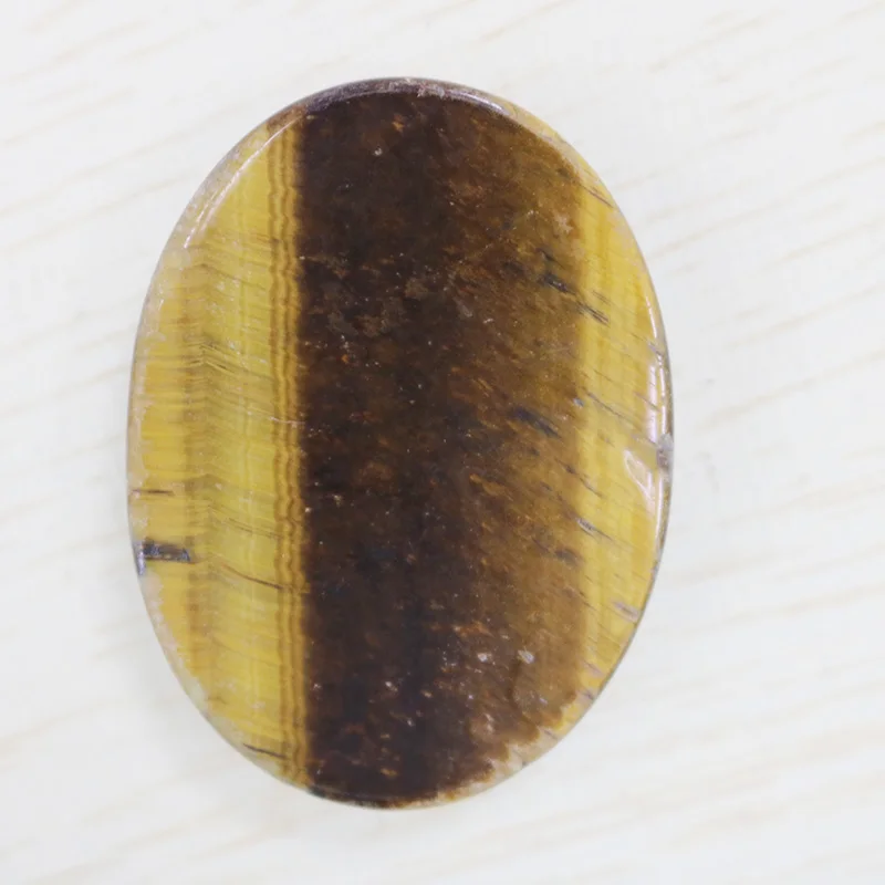 Бусины из натурального камня тигерита Овальные кабошон без отверстий для