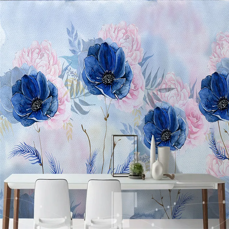 

HD Luxury Flowers Wallpapers 3D Wall Murals Photo Wallpapers for Living Room Sofa TV Background Walls Papers Home Decor Bedrooms