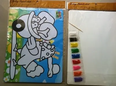 

DIY ИГРУШКА 50 шт./лот искусства Песка Цвета наборы для рисования для детей