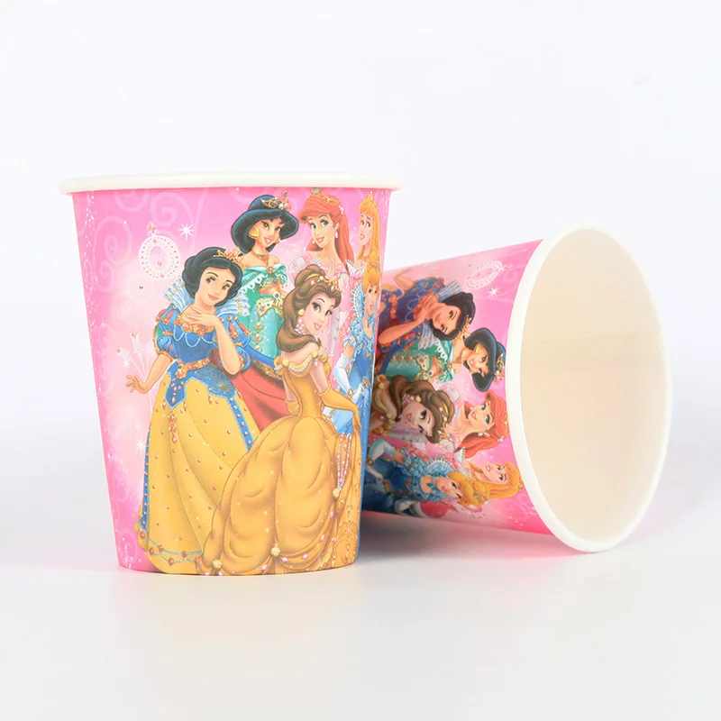 Princess Kids birthday party decorations girls Princess cartoon kids Party Supplies tableware Decoration Supplies baby shower