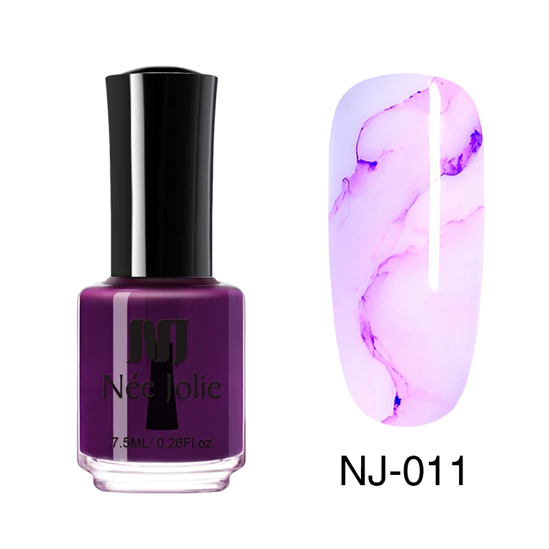 NJ-011 NEE JOLIE/Акварельные чернила, лак для ногтей, цветущий гель для ногтей, эффект дыма, Смазывающий пузырь, лак для творчества, маникюрное украшение, дизайн ногтей - Цвет: NJ-011