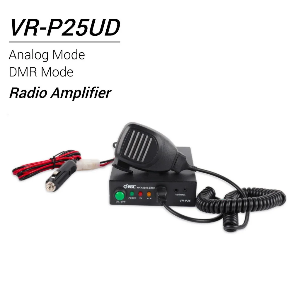 Радиодитет x VGC VR-P25UD усилитель для UHF 400-470 МГц 20-40 Вт Выход 2-6 Вт вход аналоговый DMR режимы рация буксировочный радиоприемник
