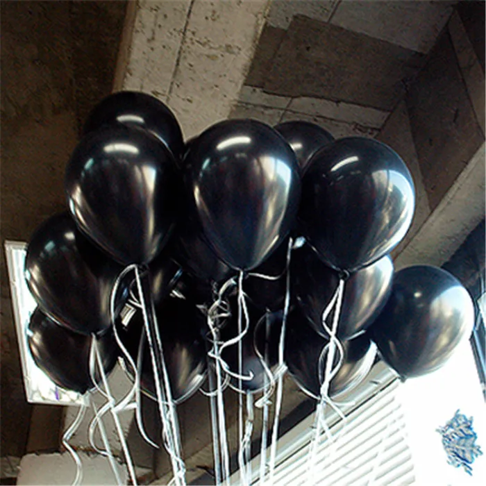 A15 Black Round 10pcs 10inch 2.2g Heart Balloons Latex Wedding Decor Birthday Party Decorations Kids Latex Balloon Air Balls Inflatable Boy Toys - Цвет: A15 Black Round