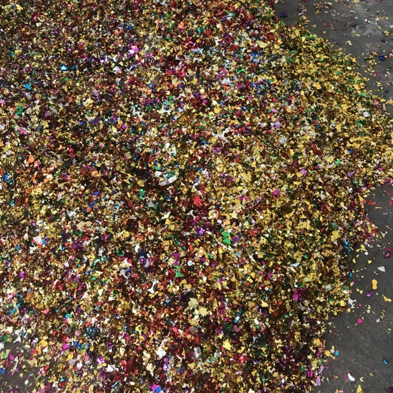 

300g Packing Wedding Golden Flower Hand Sprinkle Flower Filler Celebration Bulk Colorful Flash Fragments