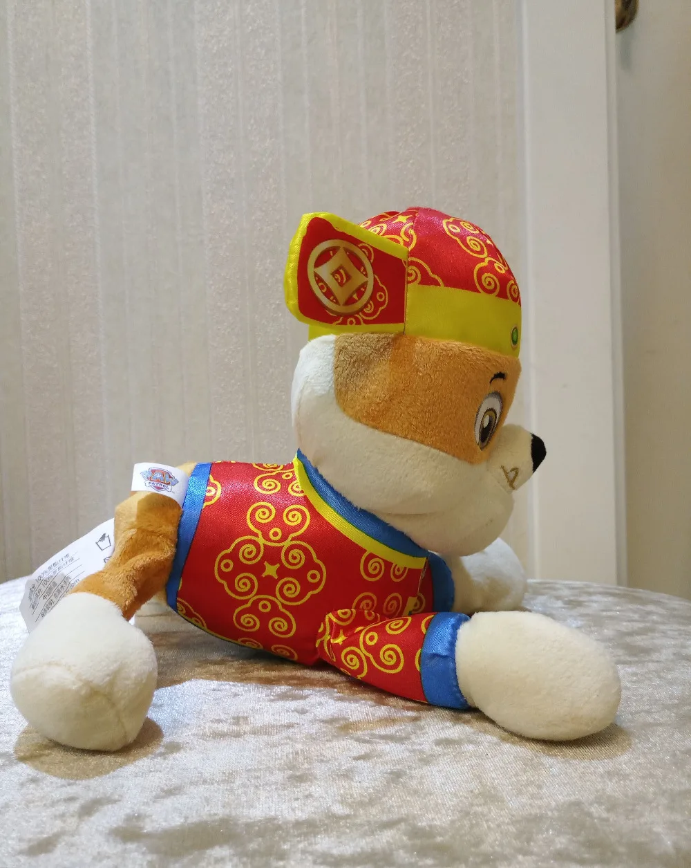 6 шт. подлинный Щенячий патруль китайский стиль Tang плюшевая игрушка мультяшный Щенячий патруль Чейз Marshall Skye Rocky мягкая детская игрушка-фигурка