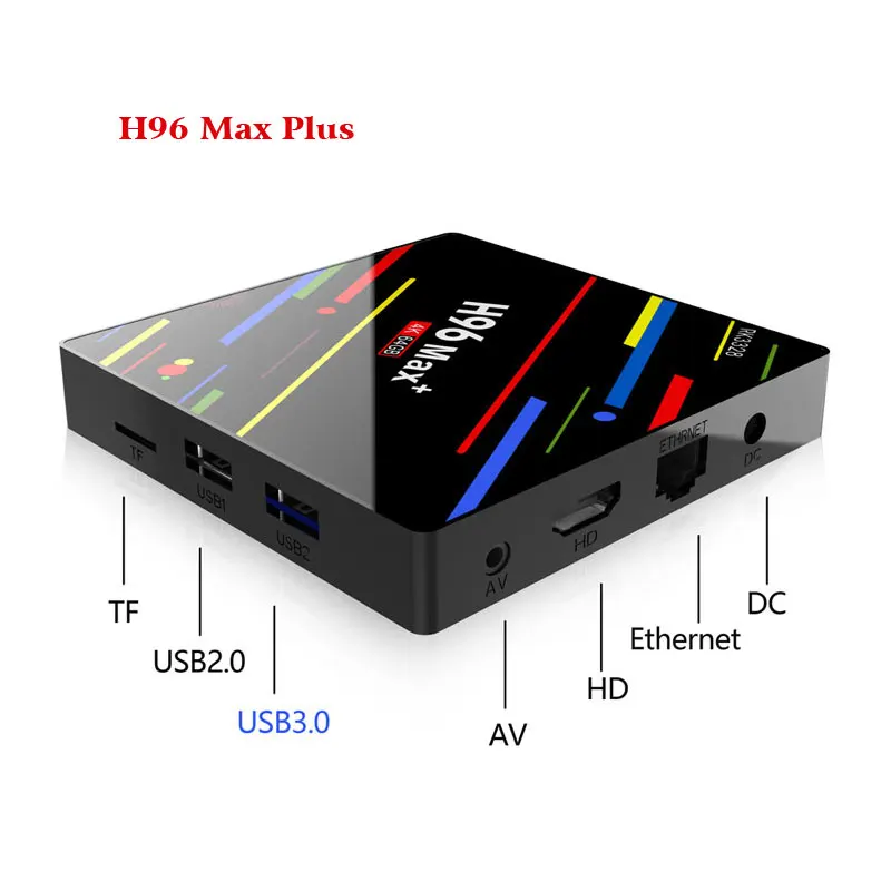 ТВ-приставка H96 Max + 4K RK3328 4-ядерный 64-битный Android 9 0 4 Гб ОЗУ 3 ПЗУ TV Box 2 4/5G Wi-Fi HD Smart Media