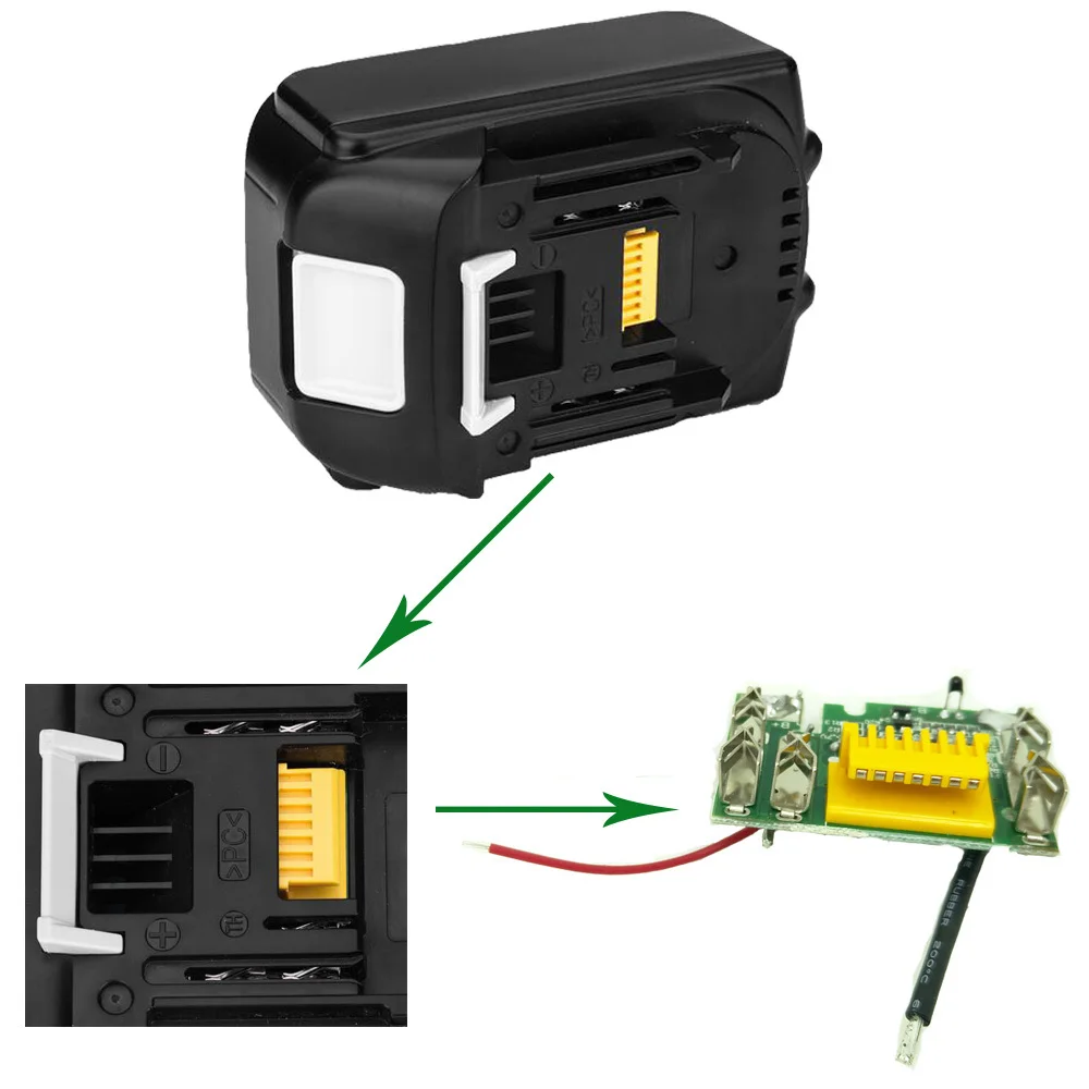 Печатная плата для замены литиевой батареи Makita BL1830 BL1815 BL1845 BL1860 LXT400 18 в 3 0 Ач 6 А|board