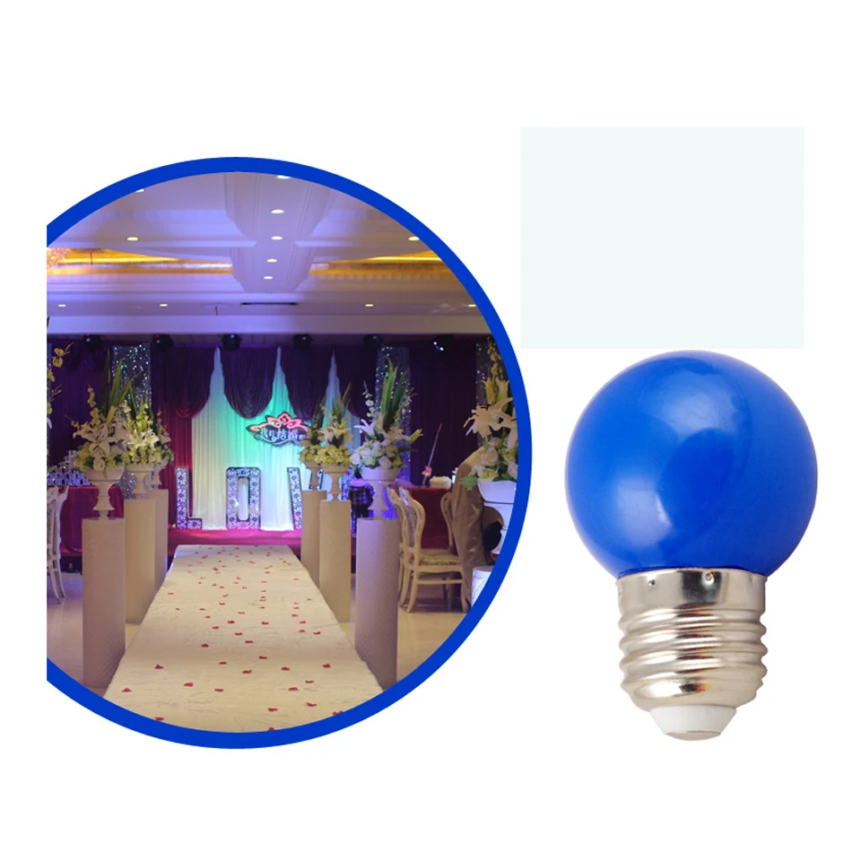 Colorful E27 110V 220V Red blue green white yellow blubs Energy Saving LED Ball Light Bulb Globe Lamp holiday Atmosphere light | Освещение